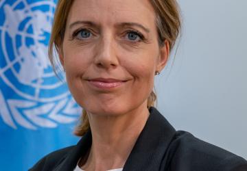 Photo officielle de Michaela Friberg, la nouvelle Coordonnatrice résidente au Kazakhstan.