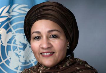 A photo of DSG Amina J. Mohammed.