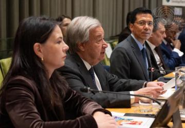 The UN Secretary-General at a forum.