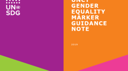 Cover of the UNCT Gender Equality Marker Guidance Note