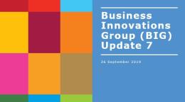 Cover shows BIG Update 7 title against a solid background by a grid of colourful rectangle grid.