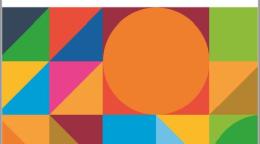 Cover shows title against white background above colourful geometric shapes.