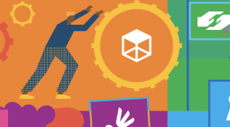 The cover shows colourful animated people and icons.