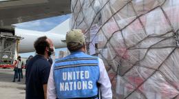 Third shipment of essential life-saving supplies arrives in Venezuela.