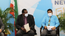 Panel present the Memorandum of Understanding (MOU) with the Government of Saint Lucia to support an expansion of the nation’s Public Assistance Programme.