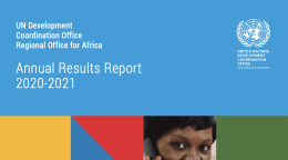 A colorful cover of the 2020-2021 Annual Report with faces of several people smiling at the camera.