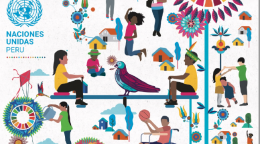 Se trata de un documento con fondo blanco e imágenes multicolores a lo largo de la página.  El texto aparece en azul.