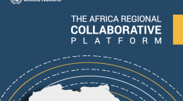 غلاف منشور باللون الأزرق الداكن مع مخطط لإفريقيا باللون الأبيض