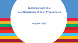 Cover image of the Guidance Note New Generation of Joint Programmes 2022