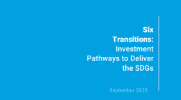 A blue background with the UN SDG logo and the title