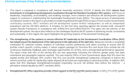 Cover of a UN Report (2023 Report of the Chair of the UNSDG)