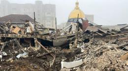 The Black Sea port city of Odesa in ruins.