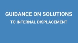 Cover of a publication on solutions to internal displacement