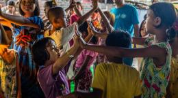 Children play during Mental Health and Psychosocial Support