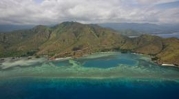 An aerial view of Dili, Timor-Leste