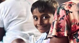 A boy in Sri Lanka.