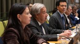 The UN Secretary-General at a forum.