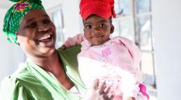A woman and her baby girl in Zimbabwe.