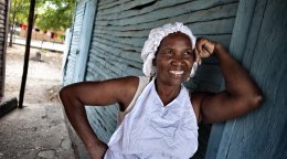 A woman in the Dominican Republic.