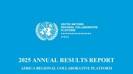 The cover image of the 2025 results report of the Regional Collaborative Platform for Africa.
