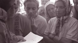 In 1995, a government soldier reads out the names of soldiers who are confirmed survivors or escapees from the fallen city of Srebrenica.