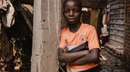 A boy in DR Congo.