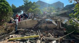 The aftermath of an earthquake in Colombia.