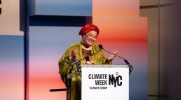 The UN Deputy Secretary-General delivers remarks during Climate Week.