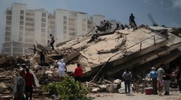 Destrucción tras un terremoto en Venezuela.