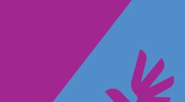 Portada del documento con fondo morado y azul.