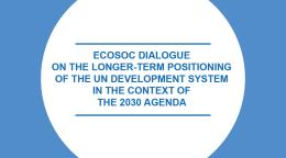 Portada del documento con un fondo azul y el título en inglés dentro de un círculo blanco.