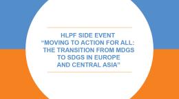 Portada del documento con un fondo azul y naranja, y el título en inglés dentro de un círculo blanco.