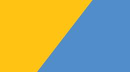 Portada del documento con fondo azul y amarillo,