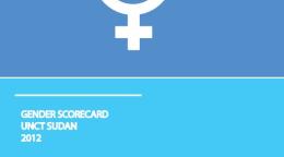 Portada del documento con un fondo en dos tonos de azul y el símbolo de igualdad de género en blanco.