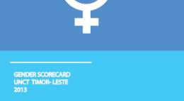 Portada del documento en dos tonos de azul y el símbolo de la igualdad de género en blanco.