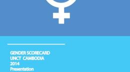 Portada del documento con un fondo en dos tonos de azul y el símbolo de igualdad de género en blanco.