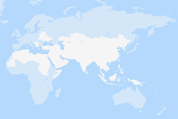 A borderless map of the Asia and the Pacific, Europe and Central Asia and the Arab States regions.