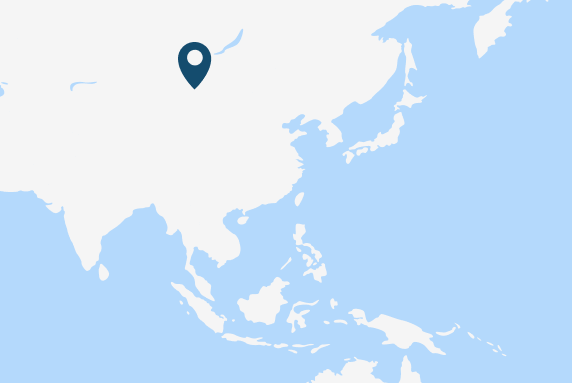 Map showing Mongolia