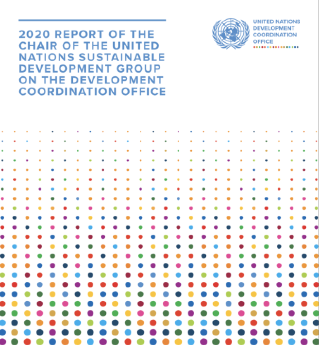 Cover shows the bottom half with colourful vertical expanding circles with the report title just above.
