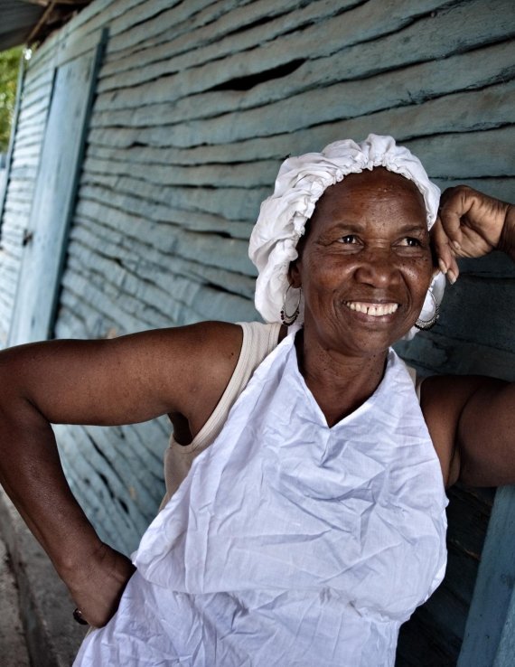 A woman in the Dominican Republic.