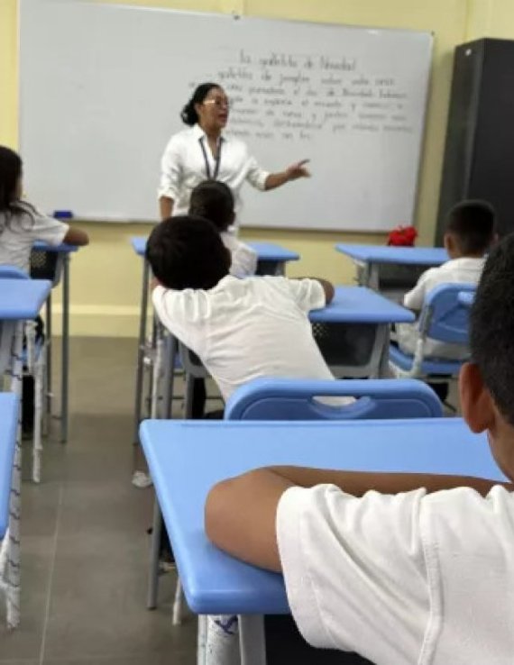 Niños en una clase