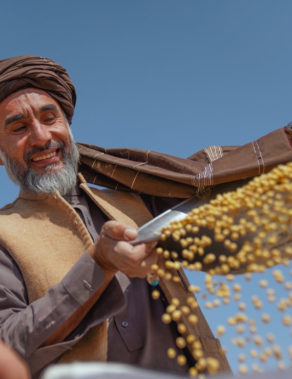 A farmer in Afghanistan.