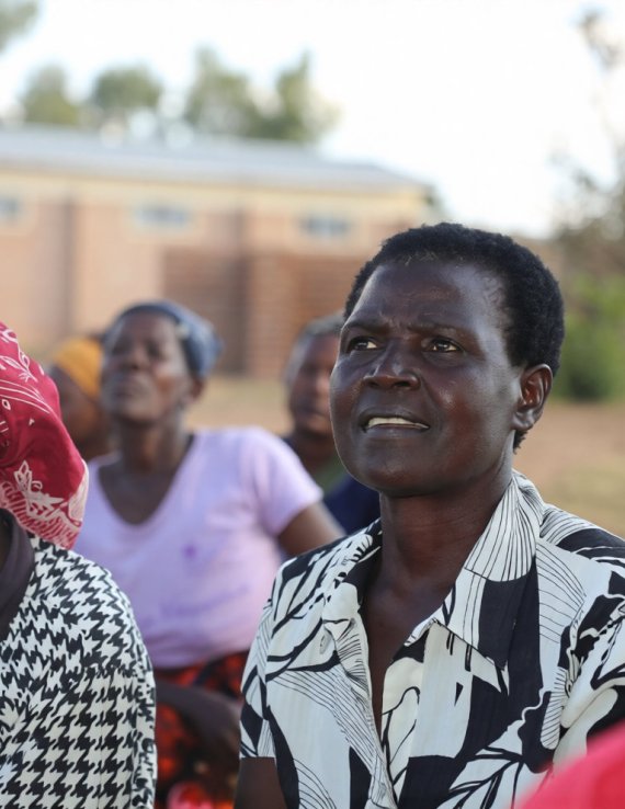 A woman farmer in Malawi.