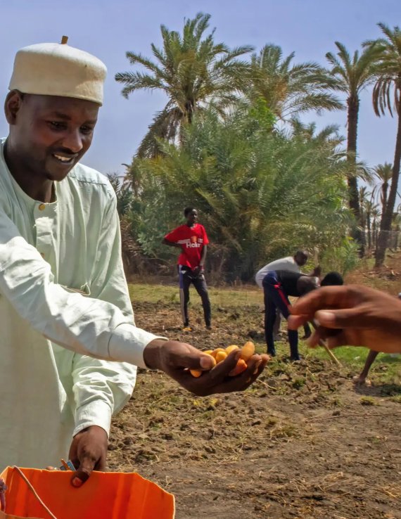 Two farmers in Chad.