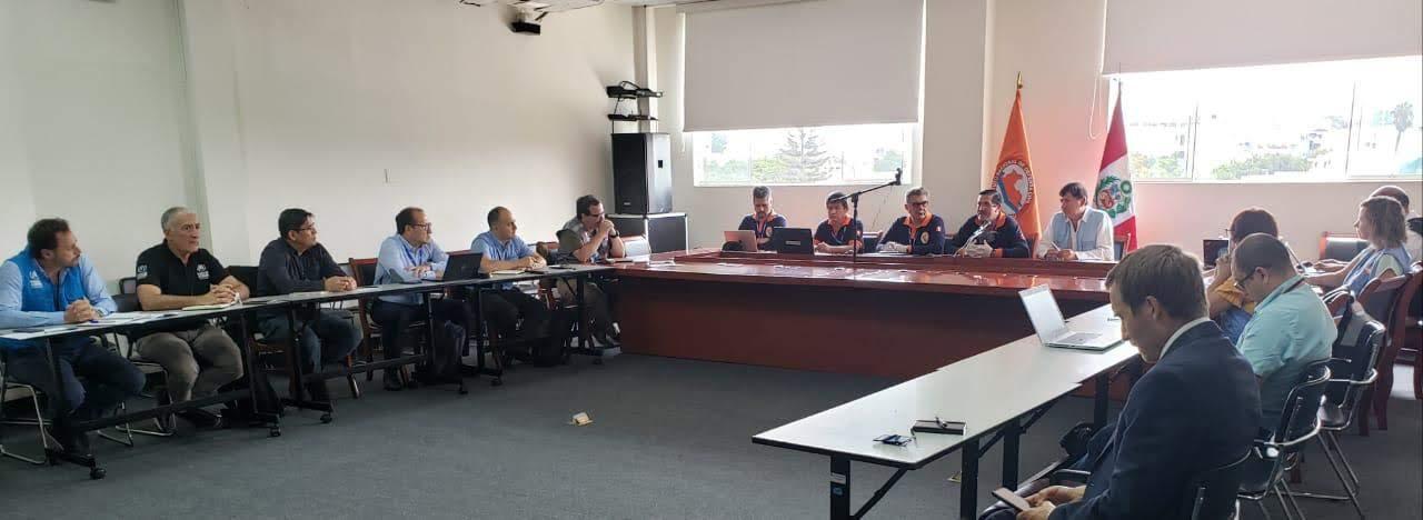 UN country team in Peru meets with national emergency authorities.