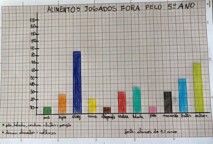 A colourful chart made as part of a school project.