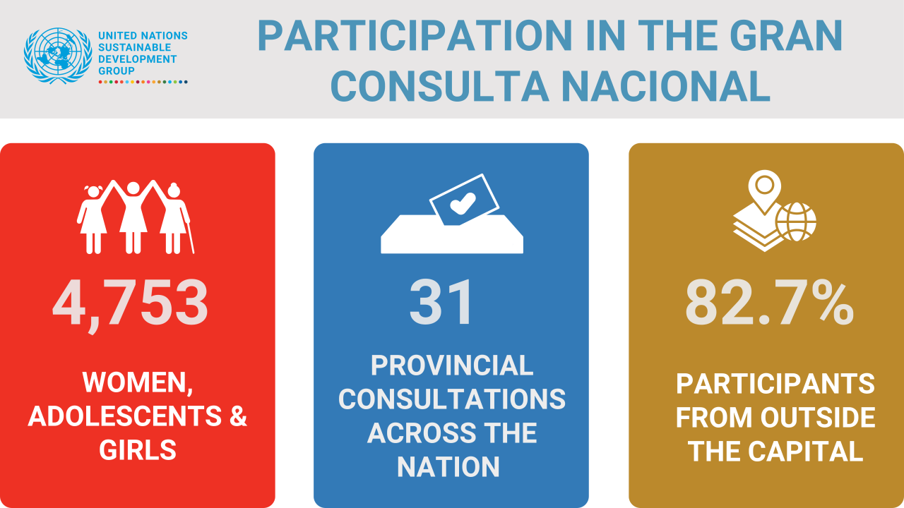 A chart demonstrating participation in a survey in Dominican Republic.
