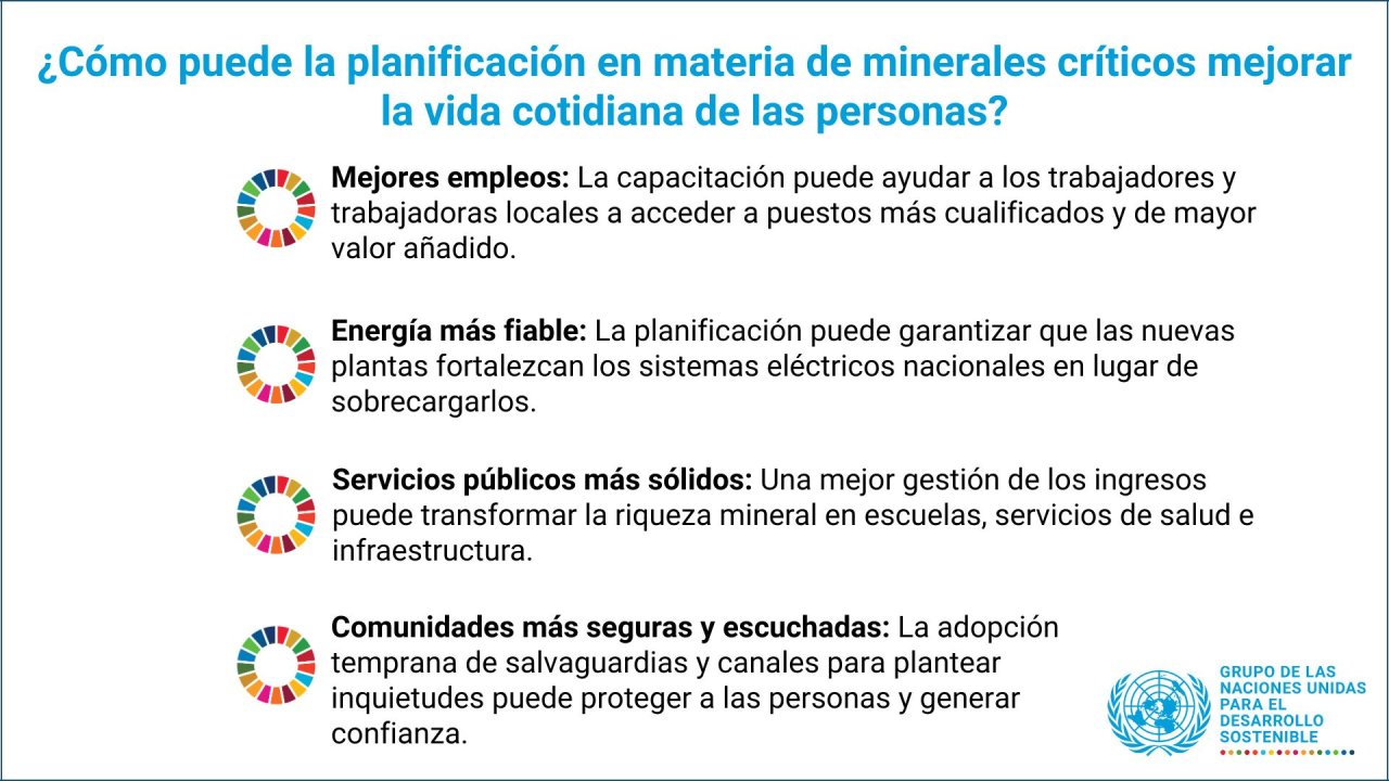 ¿Cómo puede la planificación en materia de minerales críticos mejorar la vida cotidiana de las personas?