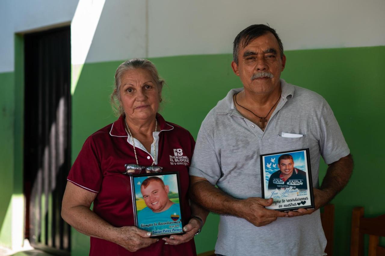 Elvia Del Socorro y su esposo Modesto Pérez 