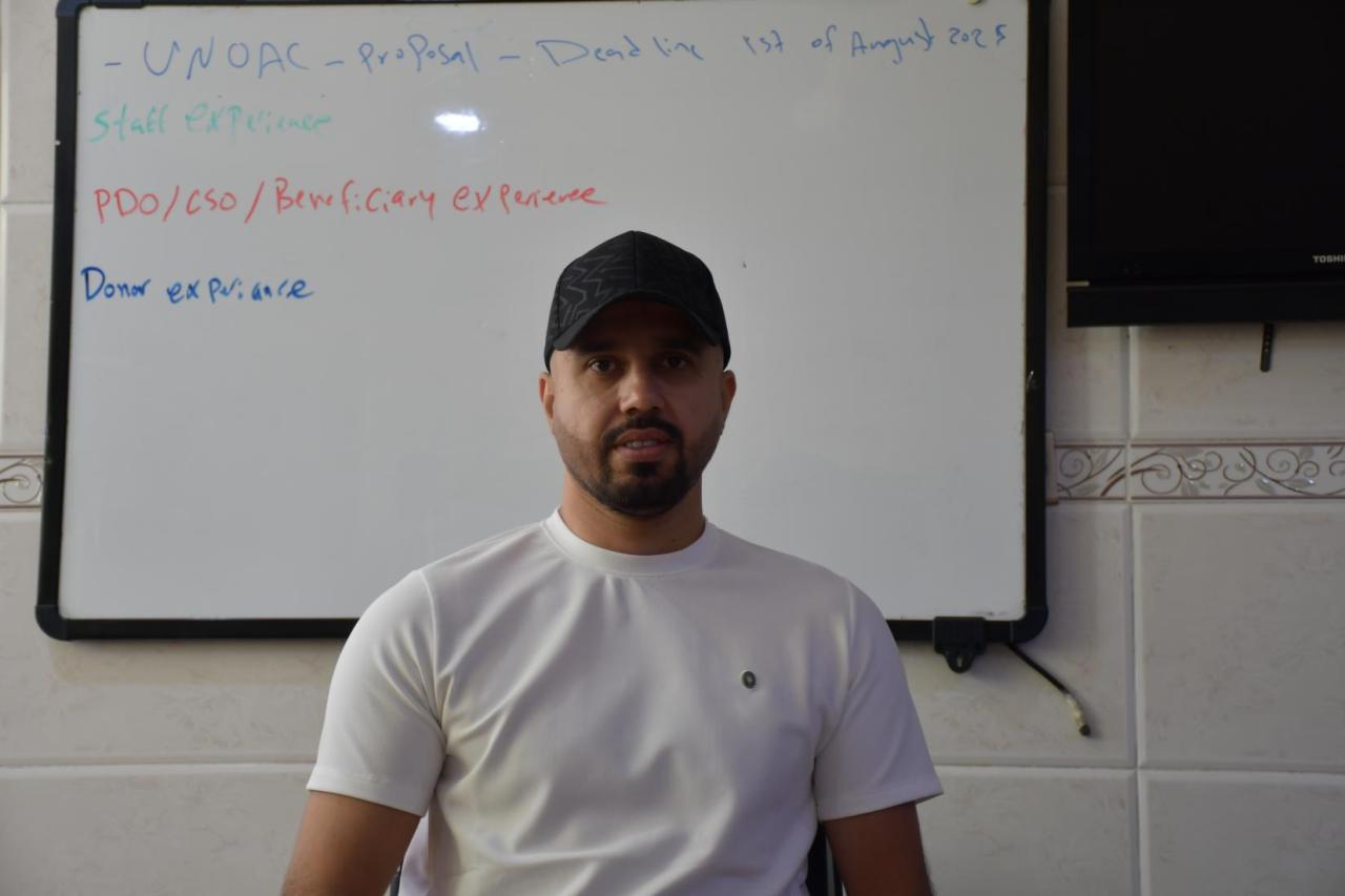 A photo of a person with disability 